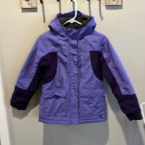 Lands End Winter Coat girl size M 10-12 EUC